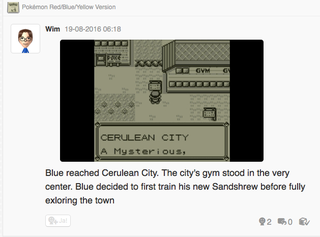 Illustration for article titled Let's play Pokemon Blue, Miiverse style part 3